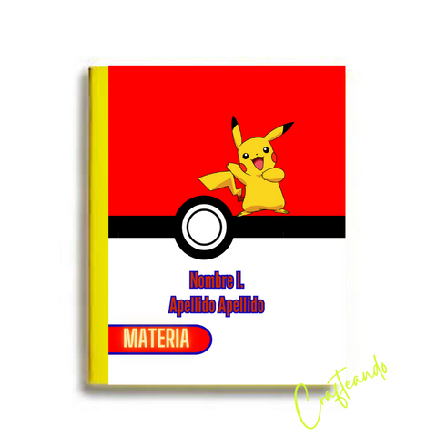 ARCHIVO DIGITAL Forro Dividido Pokemon