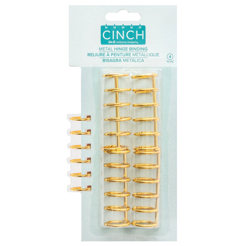 We R Memory Keepers Cinch Metal Hinge Binding 4/Pkg